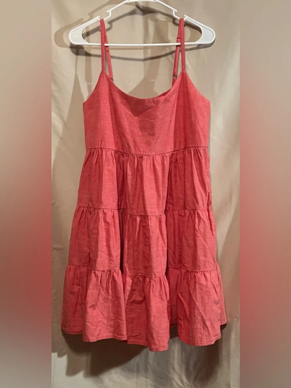 Wrangler Retro Tiered Sleeveless Red Sundress Size M - Picture 3 of 10